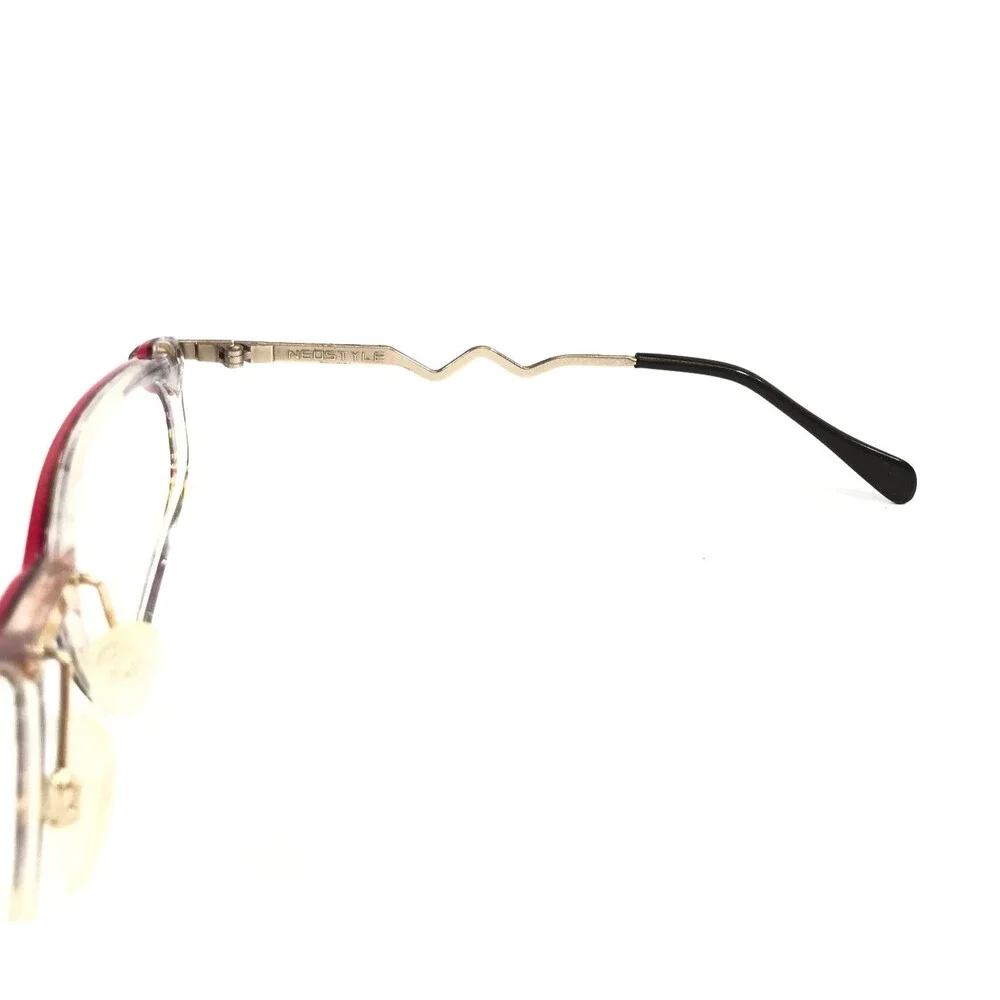 Vintage Neostyle Eyeglasses Frames FORUM 548 376 Purple Red Modernist 54-17-120